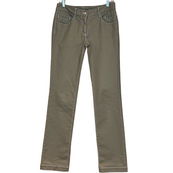 Women's Dolce & Gabbana Khaki Cotton Pants, Size 40, EUC - Picture 1 of 5